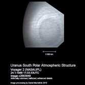 Uranus South Polar Atmospheric Structure