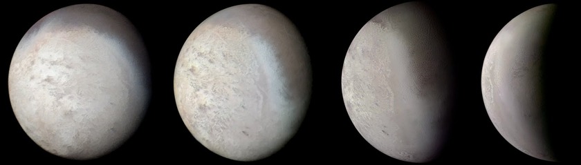 Voyager 2's changing view of triton