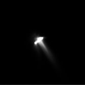 Deep Space 1 view of Borrelly (processed to show coma)