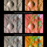 Infrared color imaging of Vesta