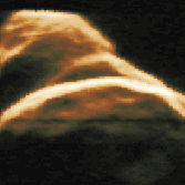 Radar image of asteroid 4179 Toutatis (1992 approach)