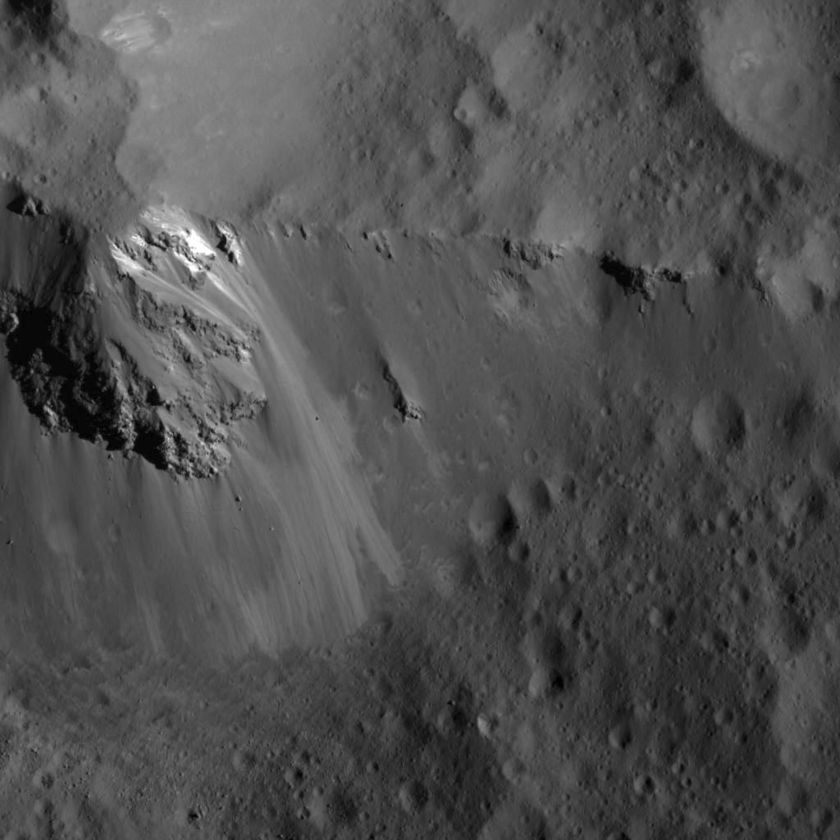 Ridge within Urvara Crater