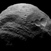Mosaic of the asteroid Vesta from the Dawn spacecraft
