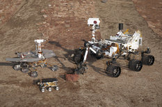 Mars rover family portrait