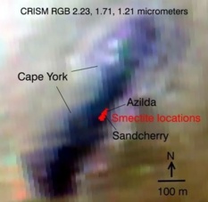 MER's workaround mineral detector map