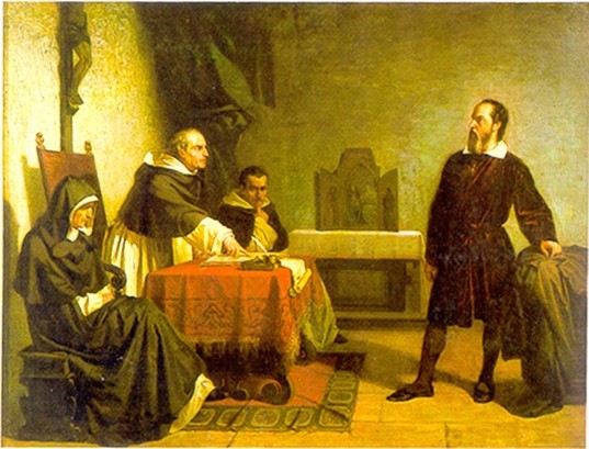 Galileo facing the Roman Inquisition, by Christiano Banti, 1857