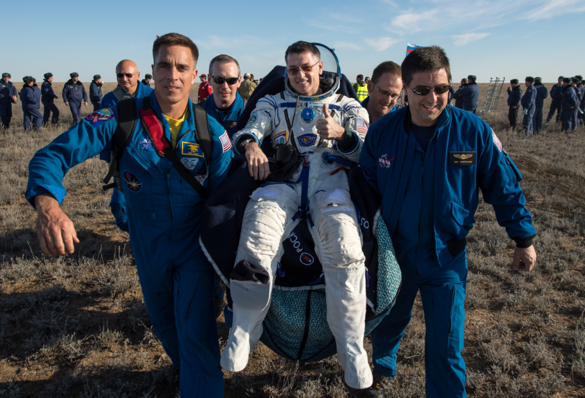 Astronaut Shane Kimbrough gets a lift The Society