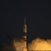 Soyuz TMA-07M lifts off