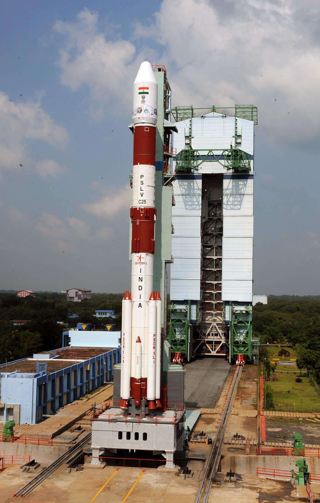 india-s-pslv-c25-prepared-to-launch-the-mars-orbiter-mission-the