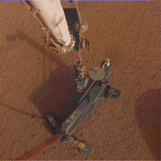 Result's of InSight's first hammering attempt, sol 92