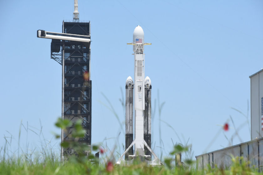 STP-2 with LightSail 2 on the pad, hangar view