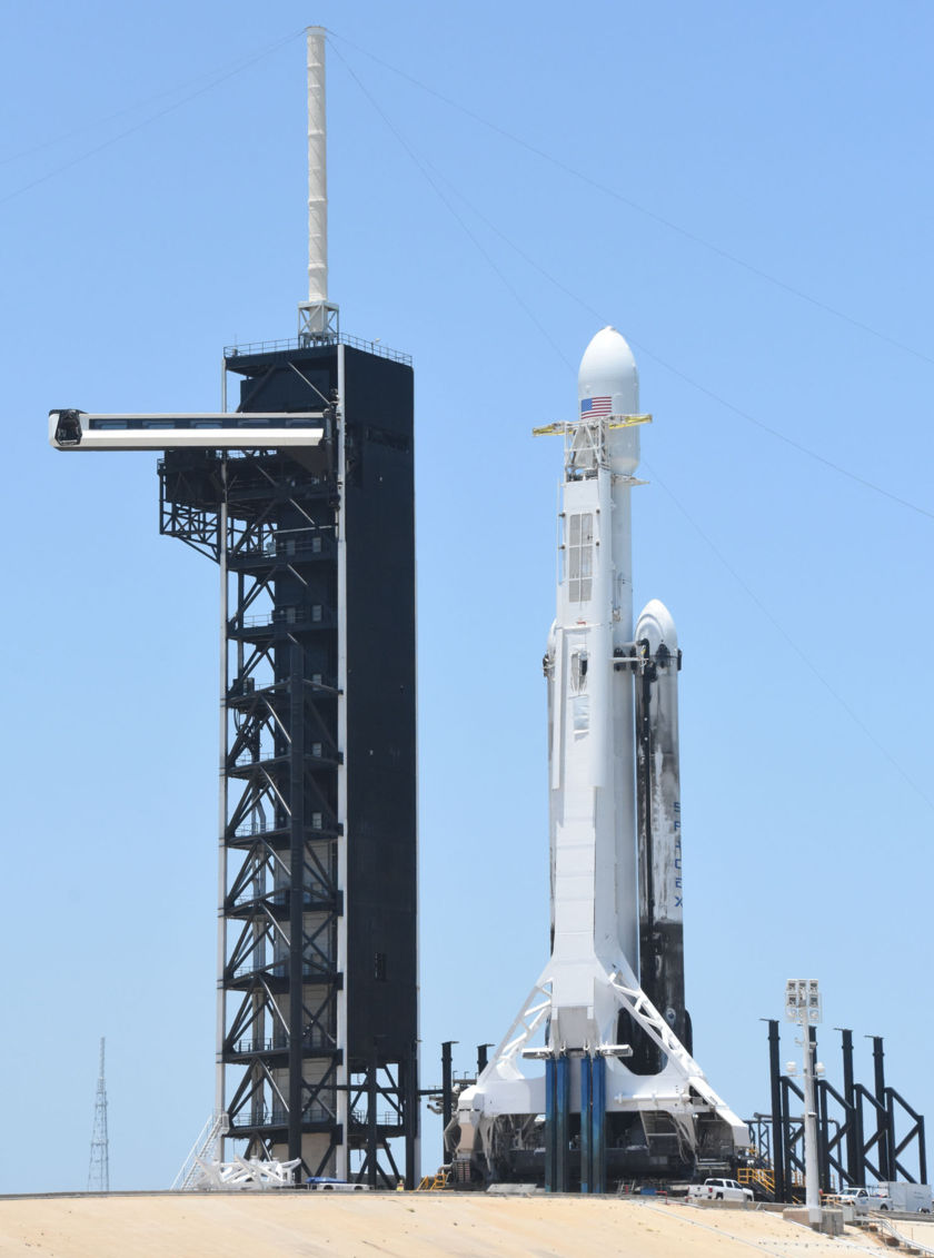 STP-2 with LightSail 2 from inside the perimeter fence