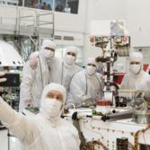 Selfie With Mars 2020 in JPL's High Bay