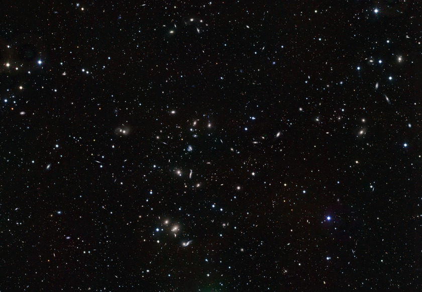 VLT Survey Telescope (VST) image of the Hercules galaxy cluster