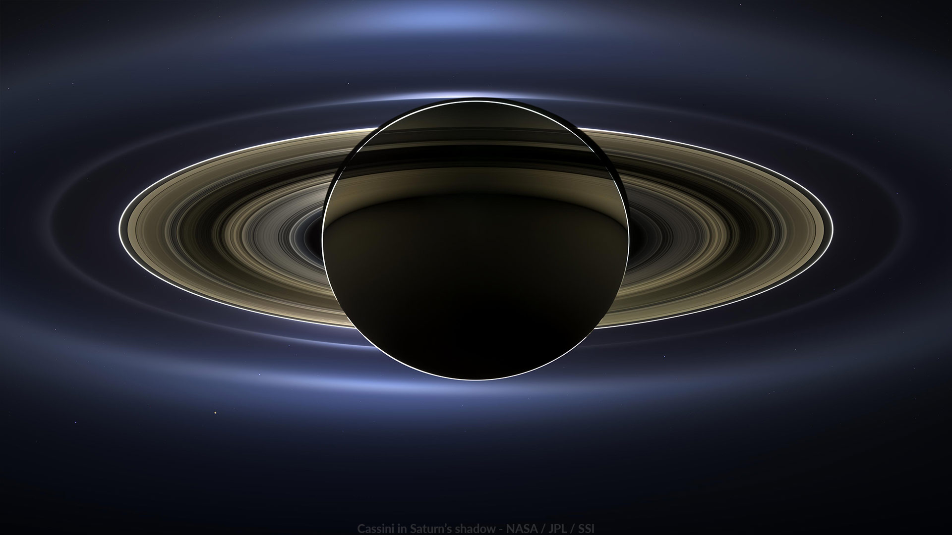 Wallpaper: In Saturn's Shadow (The Day the… | The Planetary Society