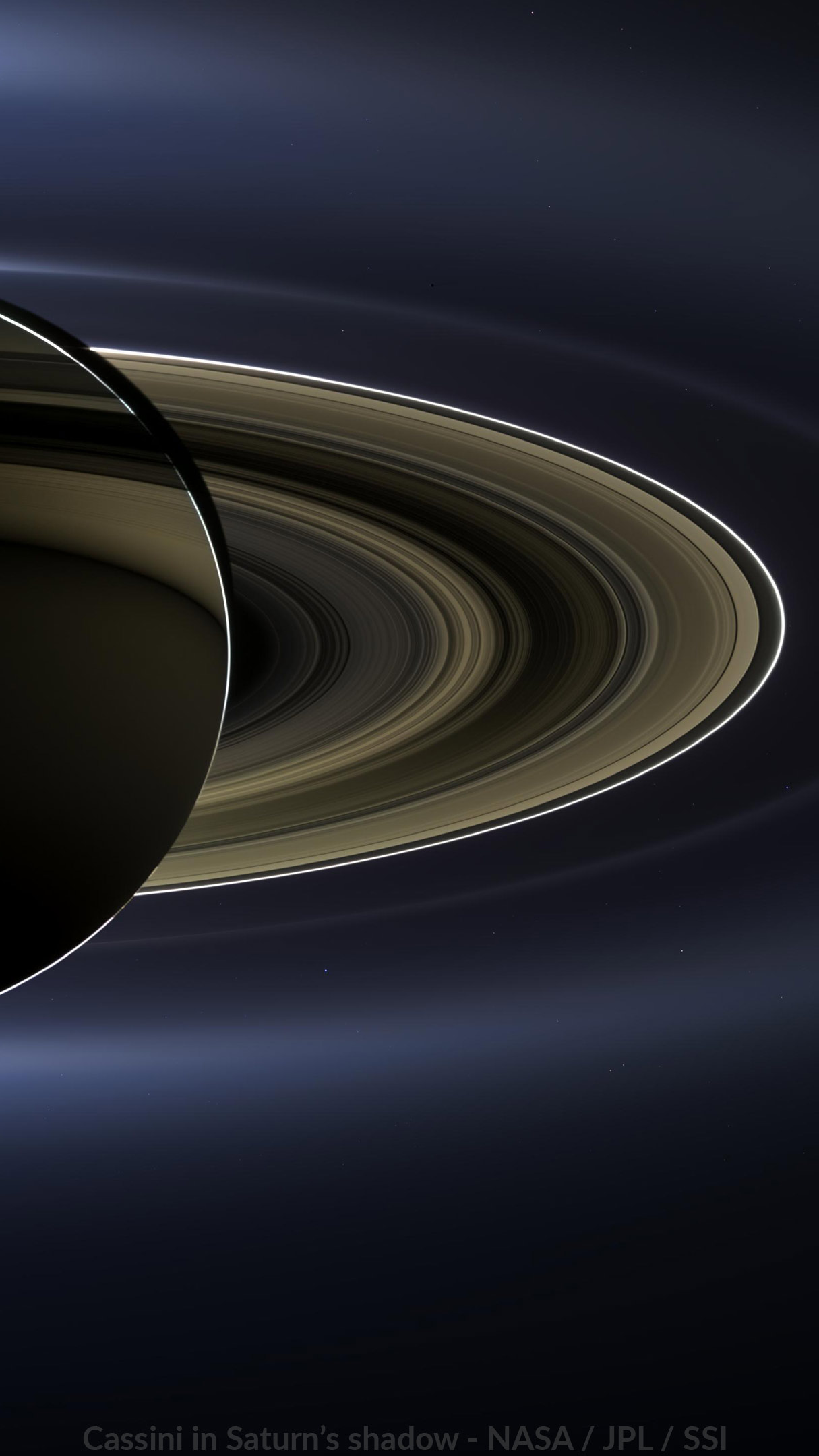 Wallpaper: In Saturn's Shadow (The Day the… | The Planetary Society