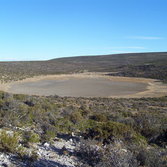 Impact crater in Bajada del Diablo