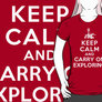 Keep Calm and Carry on Exploring T-shirt