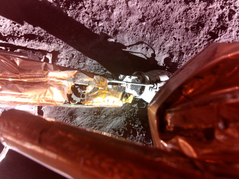 Lunar PlanetVac on the Moon