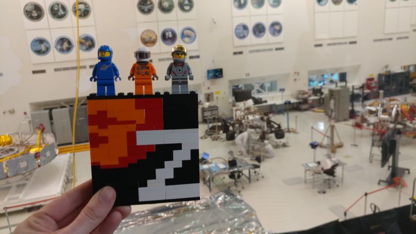 Mastcam-Z Lego Logo in the High Bay