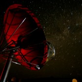 The Allen Telescope Array - timelapse at night with Milky Way
