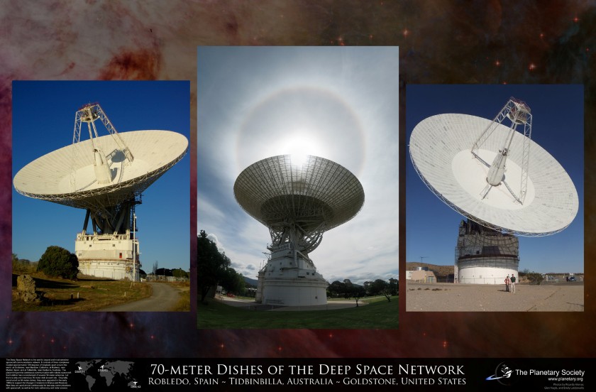 70-meter Dishes of the Deep Space Network poster