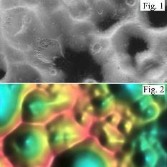 Actual and simulated surface of Hyperion