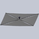 Diagram of LightSail-1 in Deployed Configuration