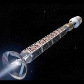 Artist's concept of antimatter propulsion system