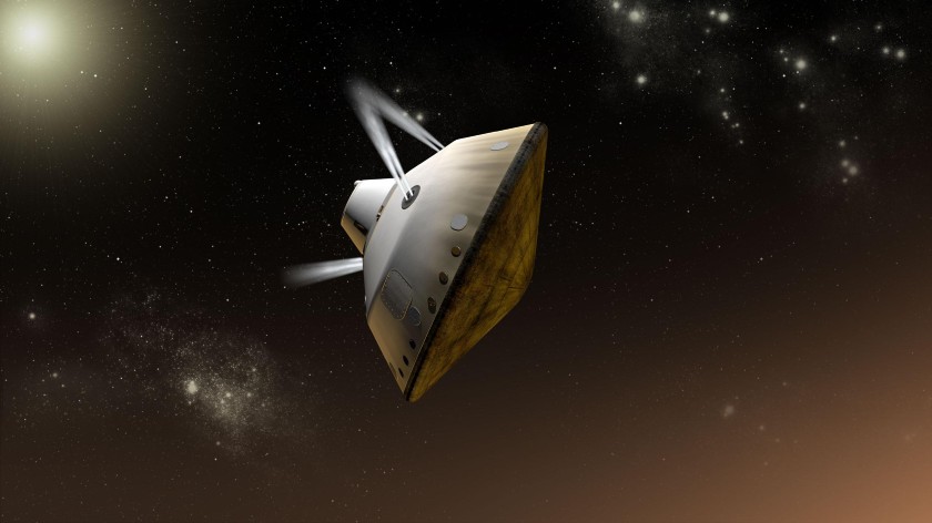 Curiosity enters Mars' atmosphere
