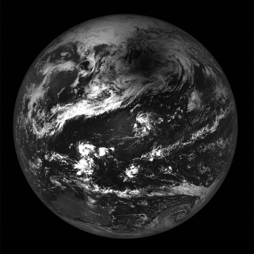 A solar eclipse - as viewed from the Moon