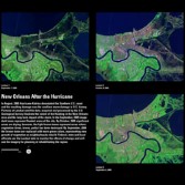 LANDSAT imagery of New Orleans, post-Hurricane Katrina