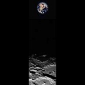 Earth and the Moon from Clementine