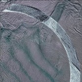 First-ever SAR swath on Enceladus