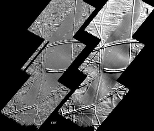 Folds in Astypalaea Linea, Europa