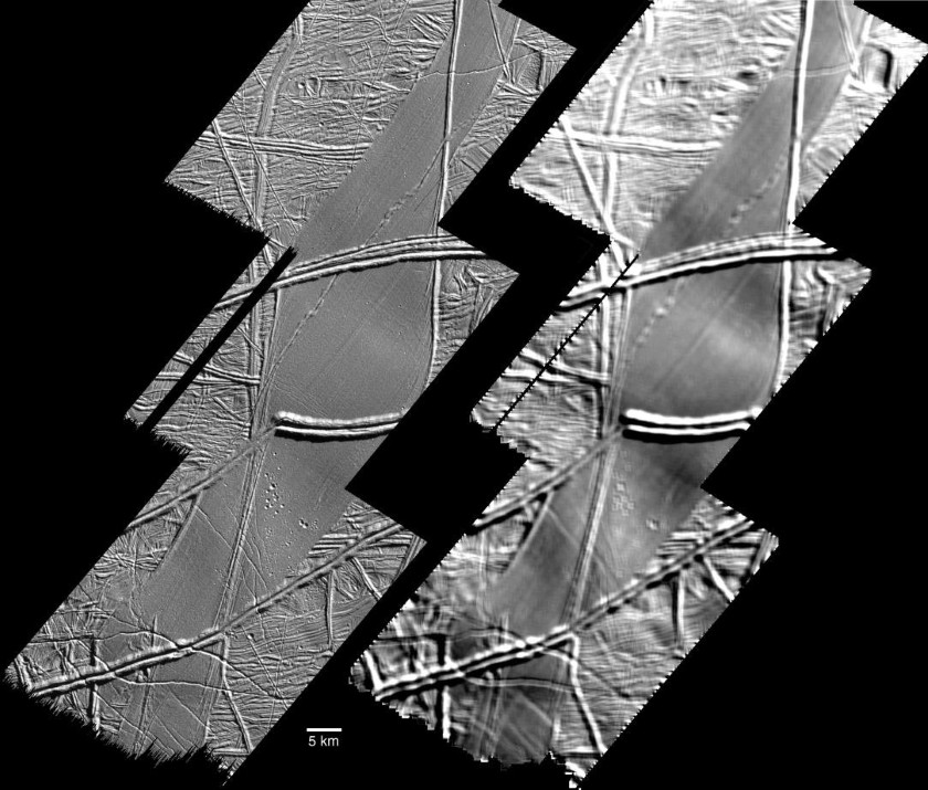 Folds in Astypalaea Linea, Europa