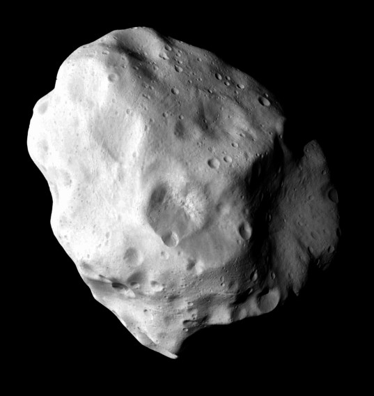 A full view of Lutetia from Rosetta