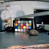 Test image from Curiosity MARDI containing Ken Edgett