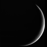 Crescent Mars from Mars Express VMC