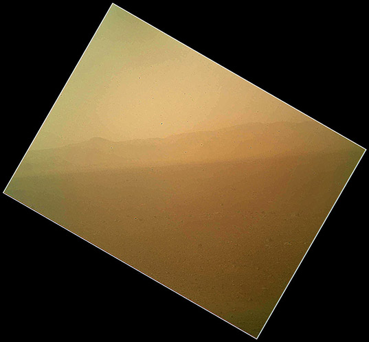Curiosity's first color picture from Mars
