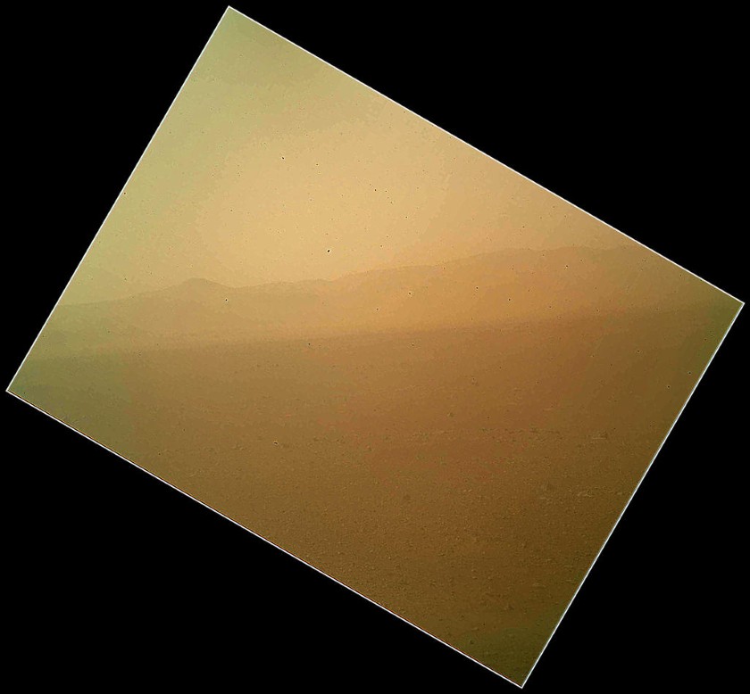 Curiosity's first color picture from Mars