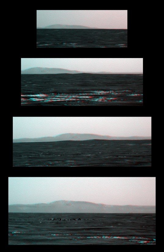 3D views of Endeavour's far rim