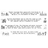 Messages on the sides of the MarsDial