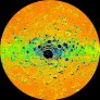 Temperatures at Mercury's south pole