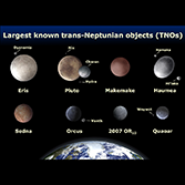 Eight trans-Neptunian objects