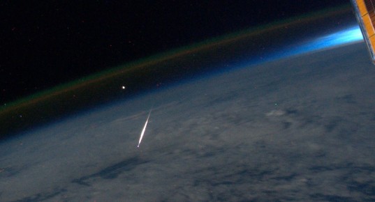 Perseid from space