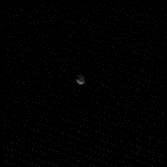 Crescent Phobos setting behind Mars' limb