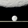 Rhea, rings, Dione