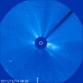 Sungrazing Comet Lovejoy seen in SOHO LASCO C3