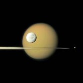 Titan, Dione, Pan, and Pandora